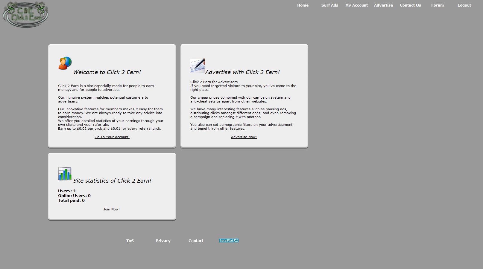 Kliklink op Paid to click site-capture-jpg