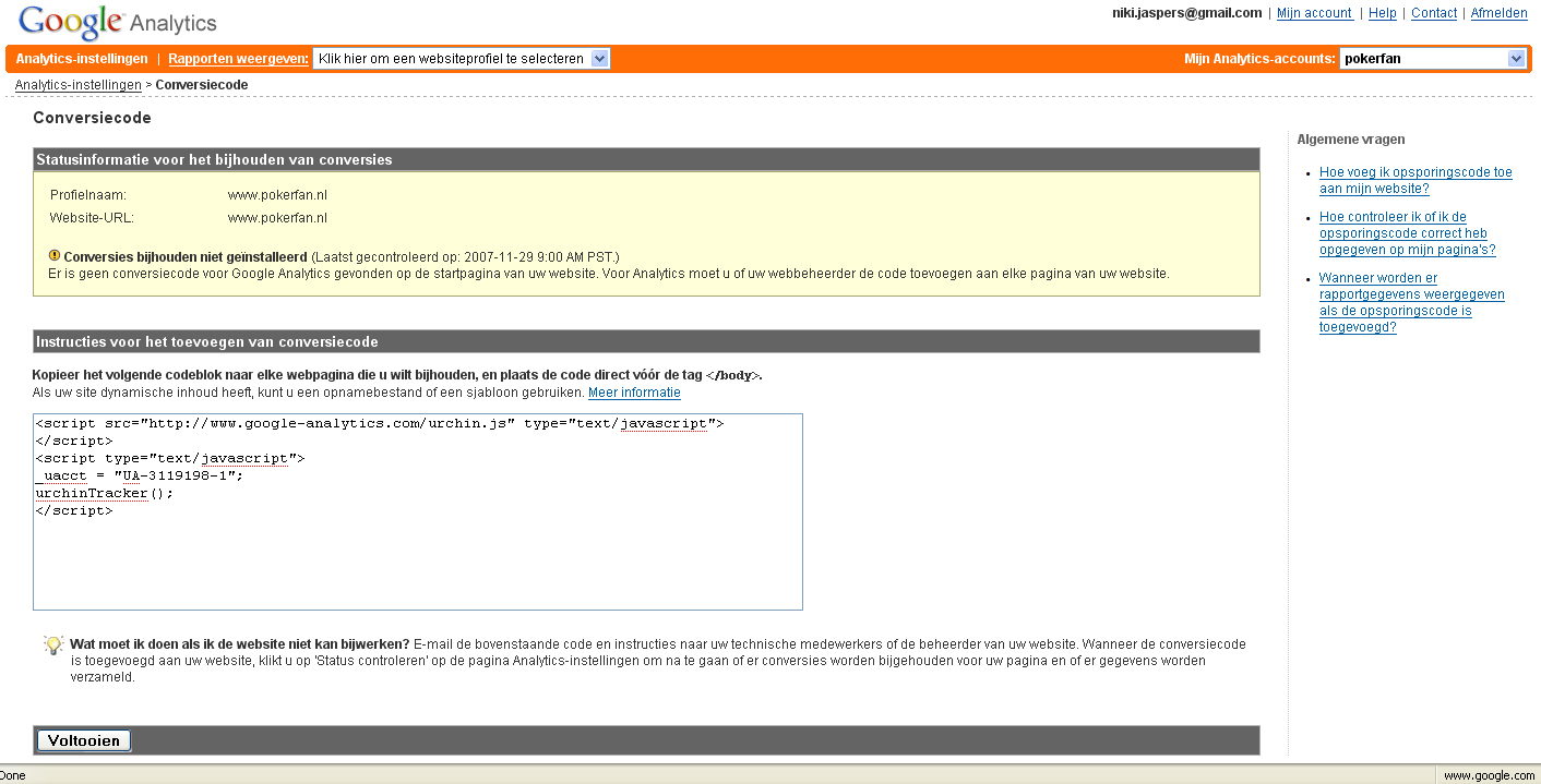 Google Analytics probleem-googleanalyticsfout-jpg