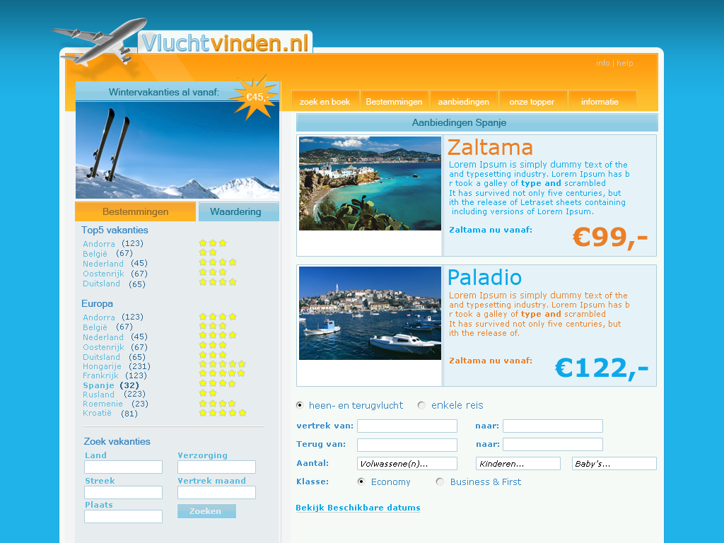 vluchtvinden.nl | 3.350.000 Zoekvol. op &quot;vlucht&quot; INCL layout!-travellayout-png