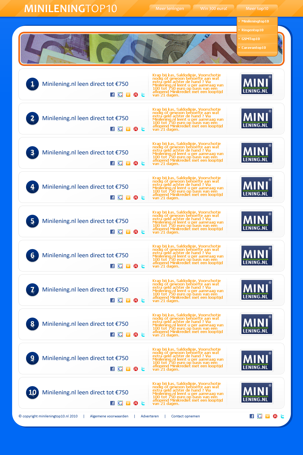 2 top10 domeinnamen inclusief layout &amp; content-minileningtop10-copy-png