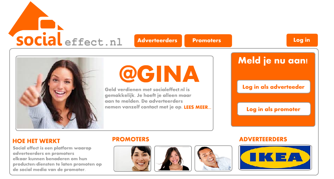 domeinnaam te koop: socialeffect.nl (incl. zelf ontworpen logo en website idee).-layout-png