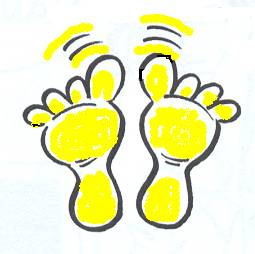 Originele illustraties - vector-yellow-feet-jpg