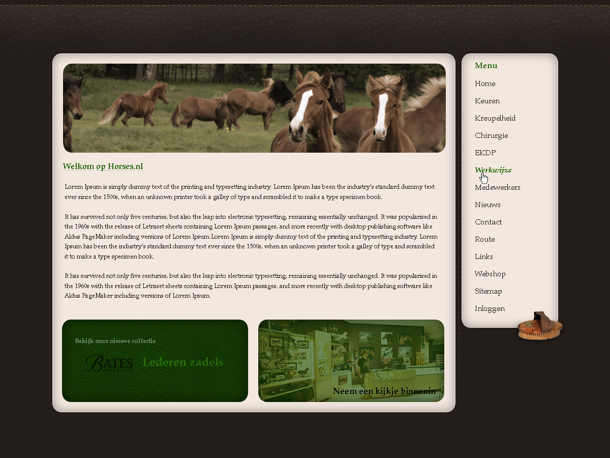 Webdesigns op stock, uitverkoop-horses_index-jpg