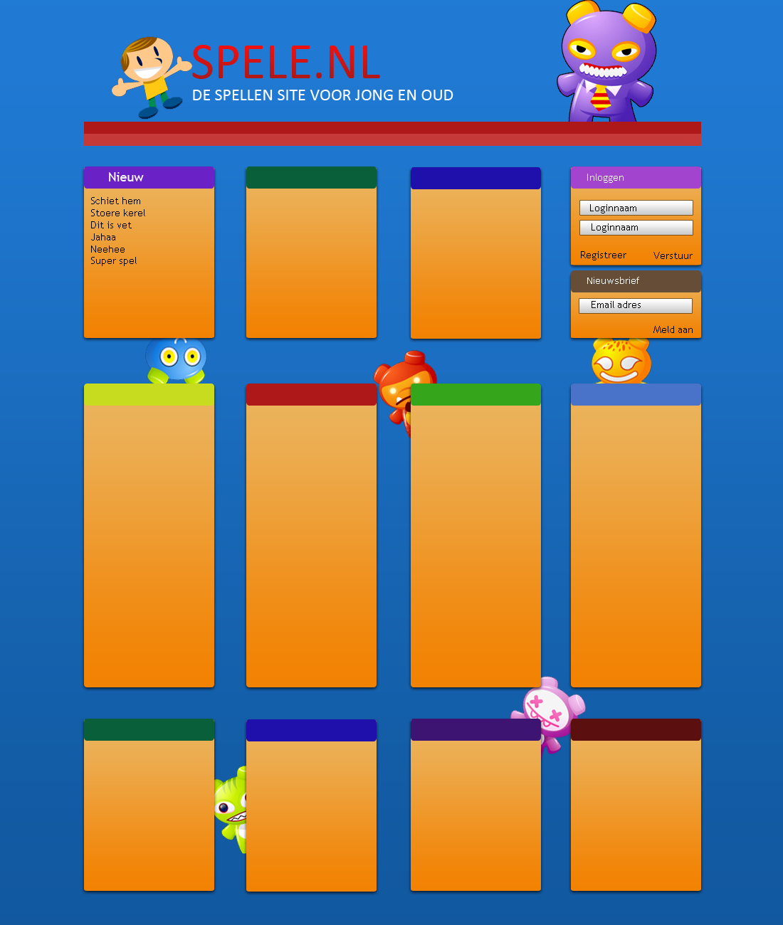 Weblayout voor 20 euro!-spellen-png