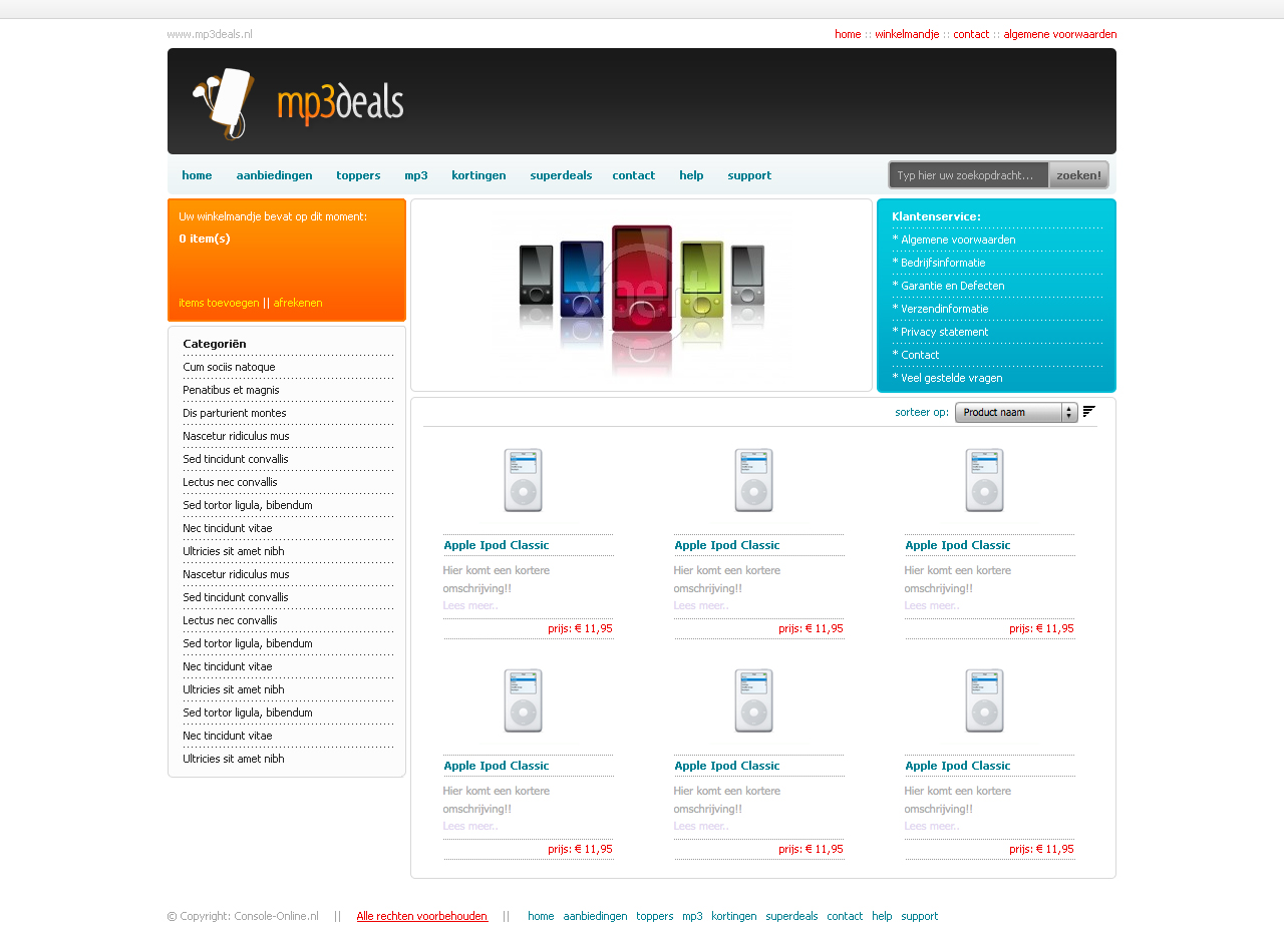 Complete website/webshop-layout-jpg
