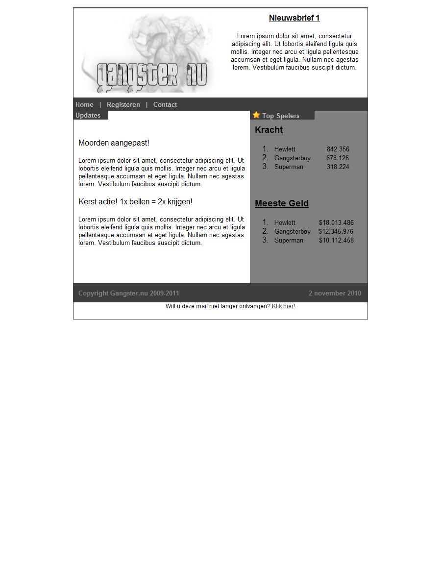 E-mail layout maken! eerste 2 gratis!-gangsternieuwsbrief-jpg