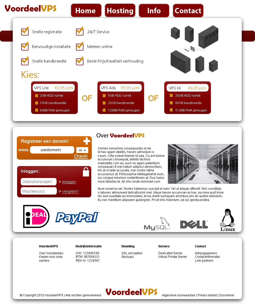 Eenvoudige website aangeboden-voordeelvps-png