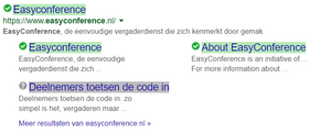 Organische weergave Google resultaten-screenshot-easyconference-png