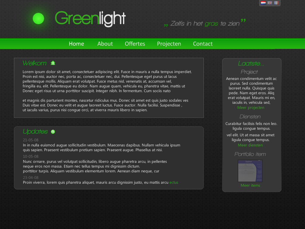 [Check] Zwart/groene layout-greenlight-png