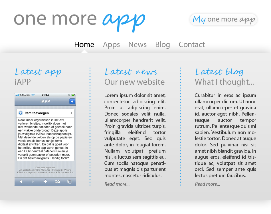 [check] Webdesign en logo-one-more-app-png