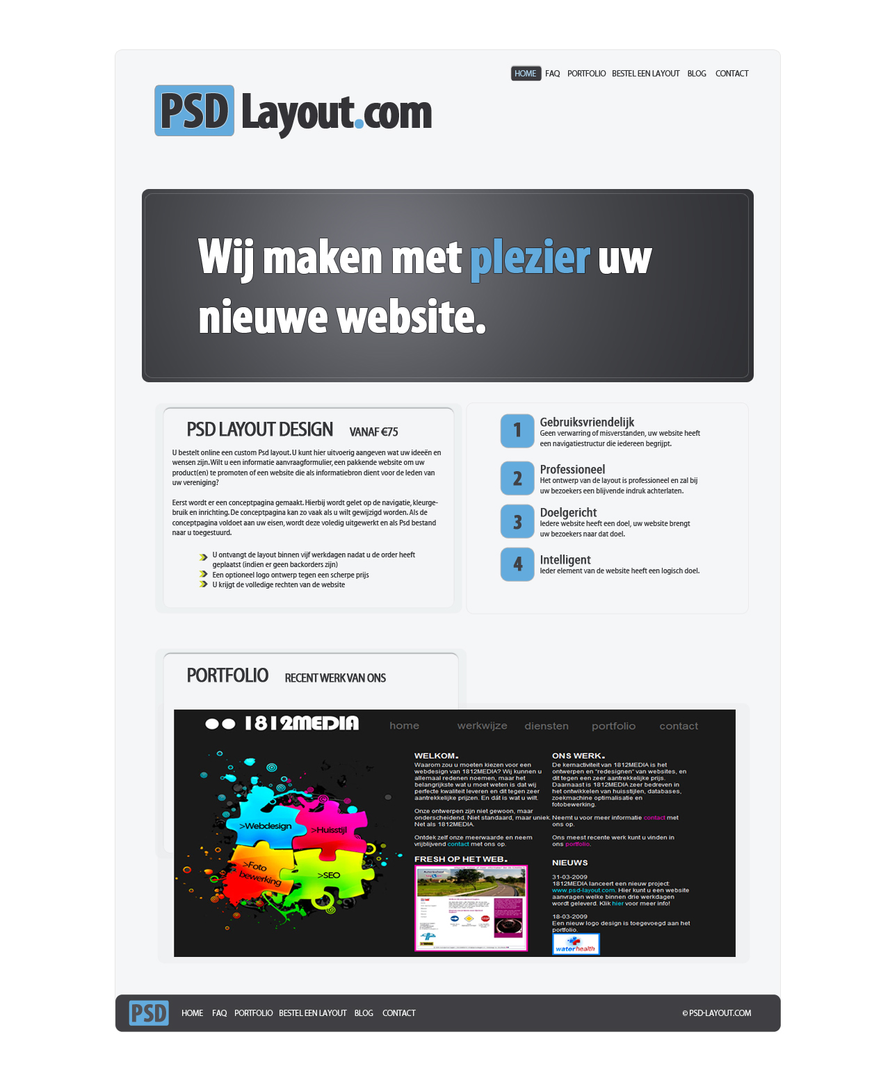 (Check) Welke van de 4 layouts is het minst slechts?-psdlayout_blue-jpg