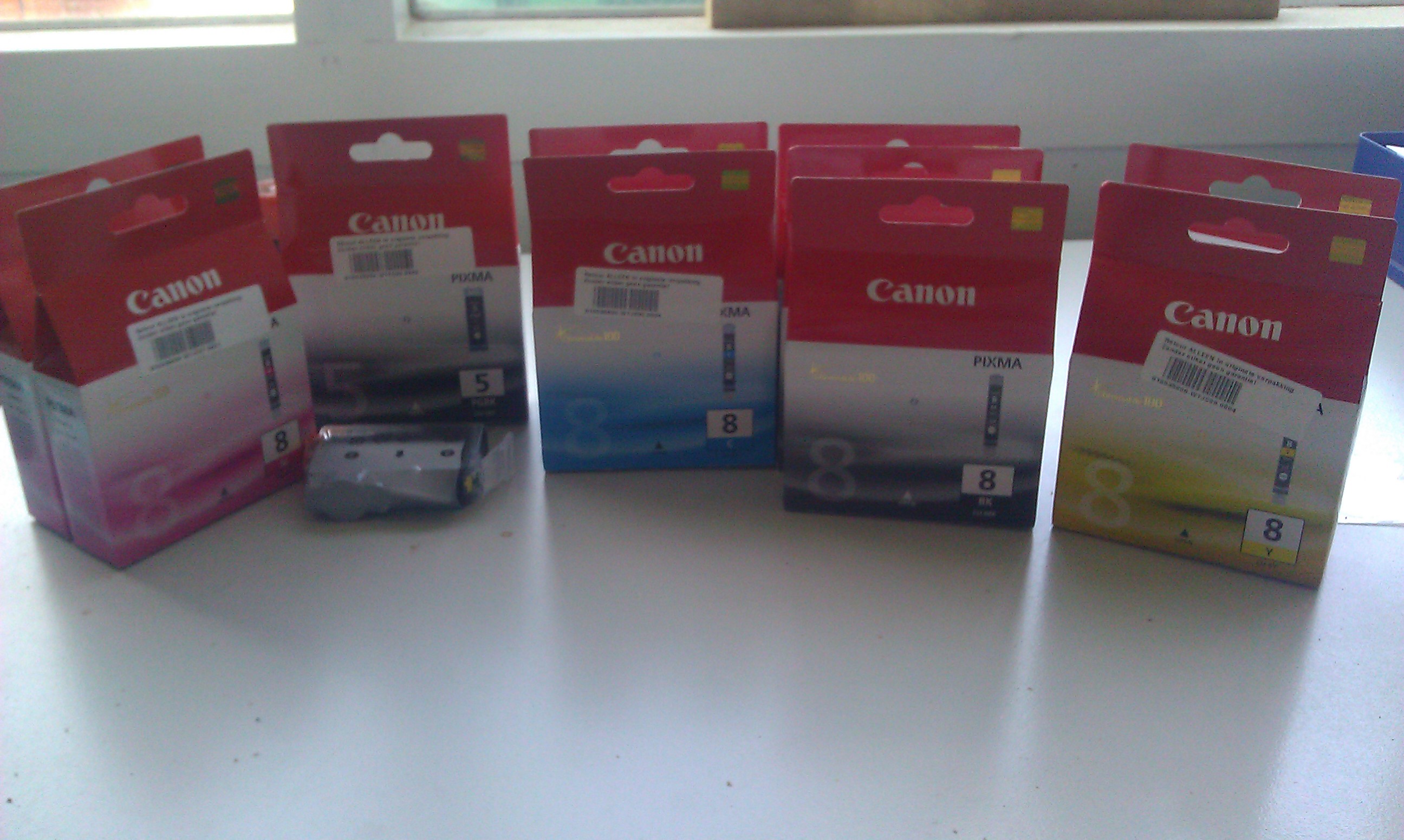 Canon Inkt, 11 cartridges, eventueel met gratis printer!-imag0156-jpg