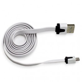 3 meter lange flat micro usb kabel.-micro-usb-flatcable-meter-wit-jpeg