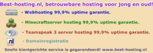Nieuw bij Best-hosting.nl, Teamspeak 3 servers en Minecraft-servers.-besthostingpromo2-png