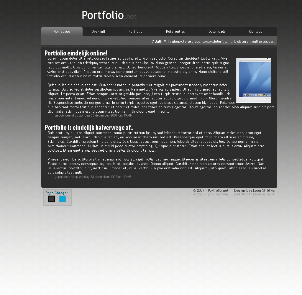 Vier layouts | Vanaf 10,00-portfolio-design-dark-png