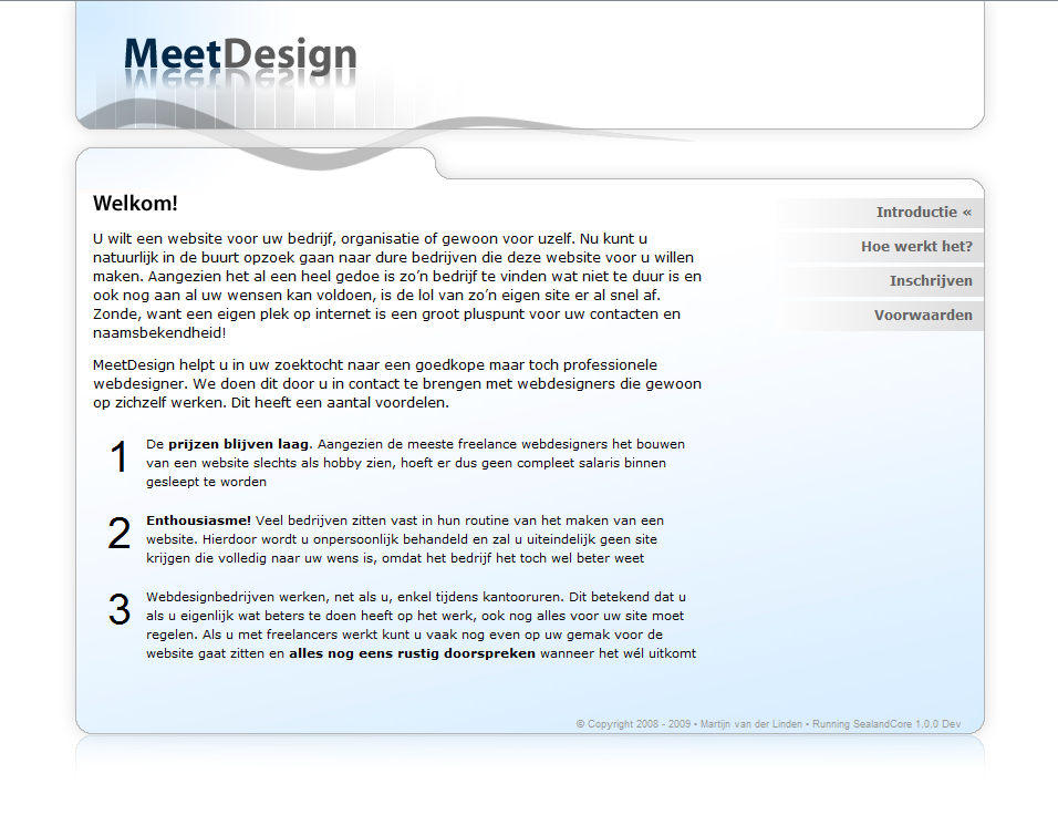 Lichte zakelijke layout | &#8364;30-meetdesign-png