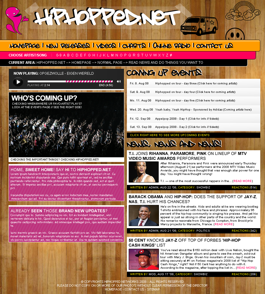 &quot;Hiphopped&quot; - Layout --hiphopped-png