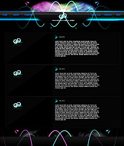 Stylish Dark Template | Bieden-layout-jpg
