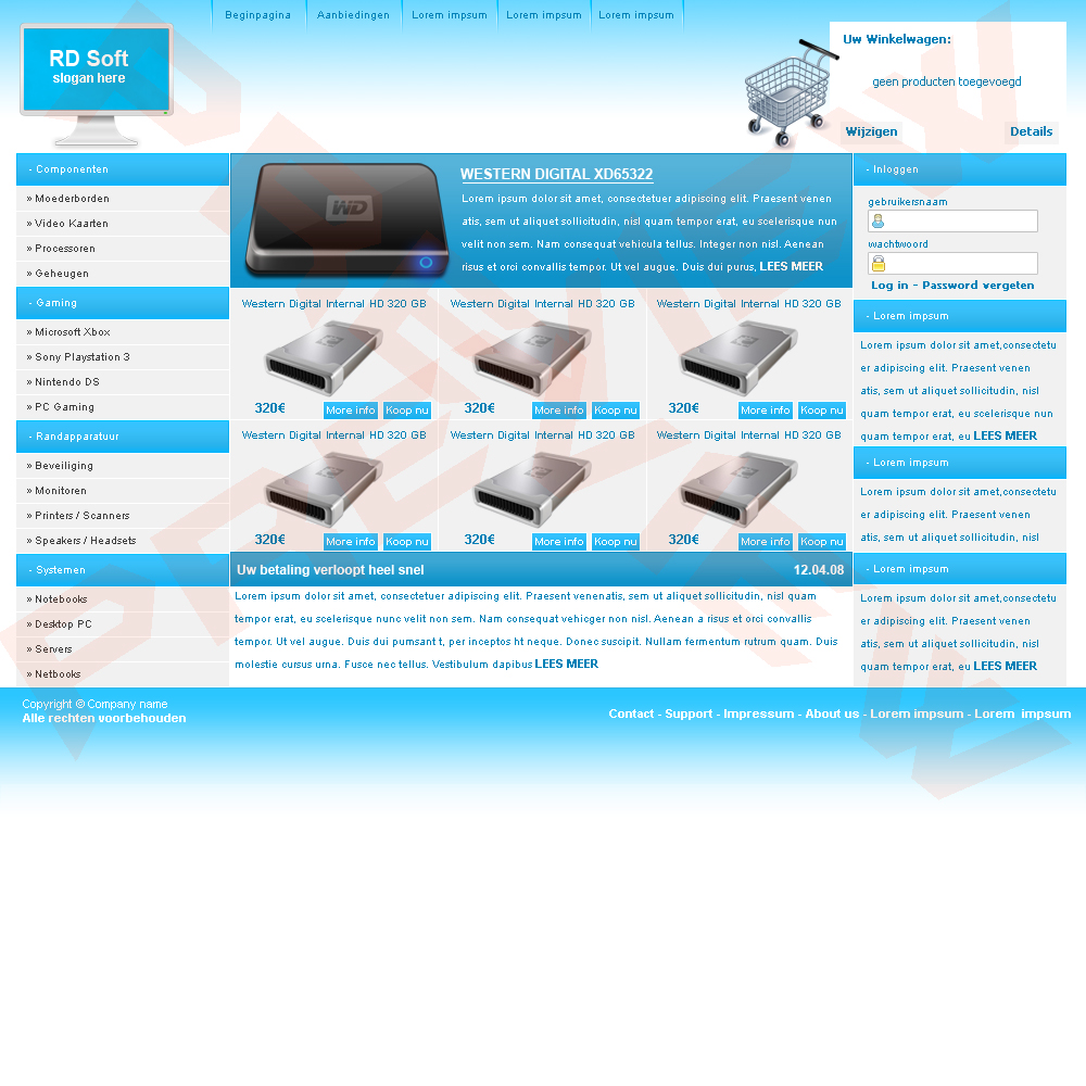 Webshop Layout | &#8364;105,--webshop-jpg