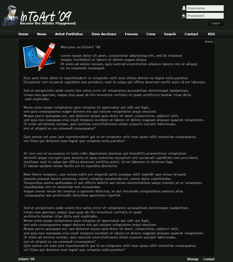 Layout Darkstyle (Meerdere mogelijkheden) | &#8364;35,--website-jpg