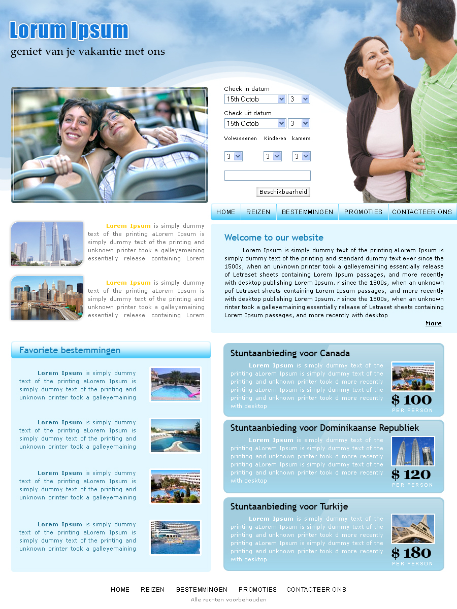 Vakantielayout | &#8364;100,--vakantiesite-jpg