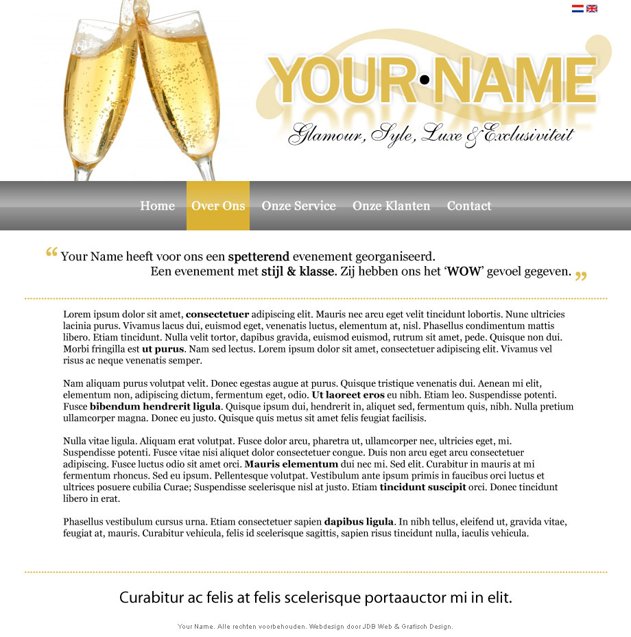 Goud Kleurige Aantrekkelijke Layout | &#8364;250,--yourname-jpg