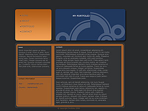 Portfolio layout(of andere doeleinden)-portfoliooranjeblauw2ni-jpg
