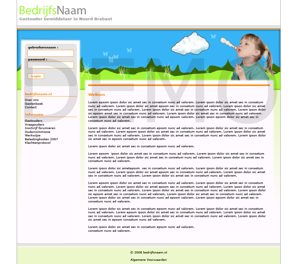 Layout gastouderbedrijf / kinderopvang | &#8364;50,--gastouderdesign-jpg