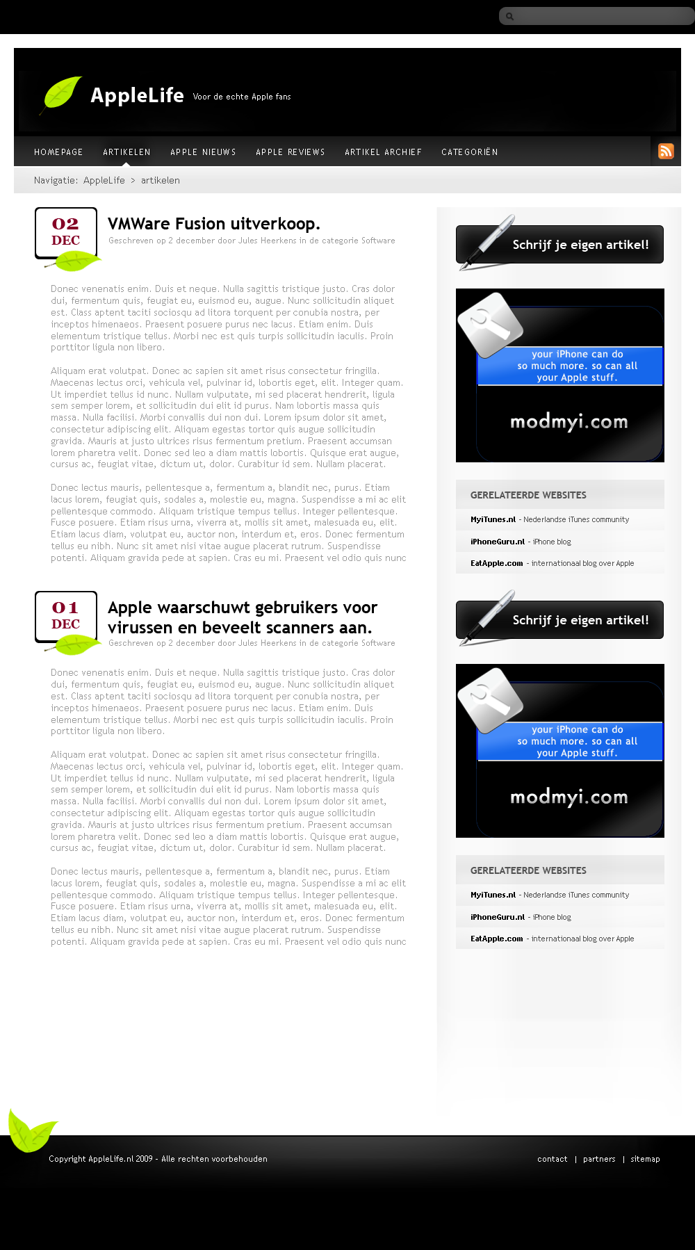 Apple blog layout-layout-png