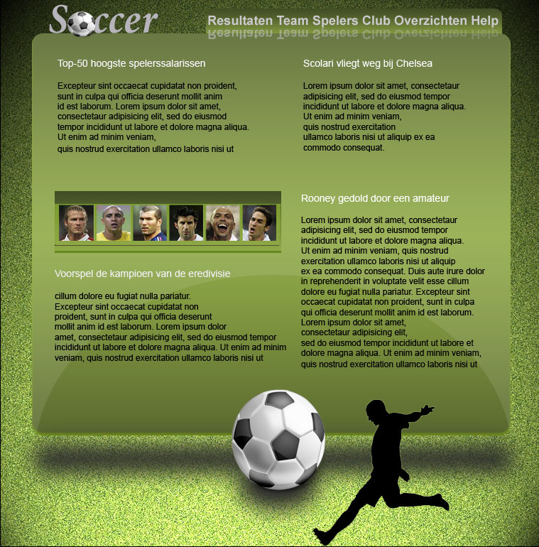 Voetbal game layout/nieuws Voetbal-voetbal-jpg