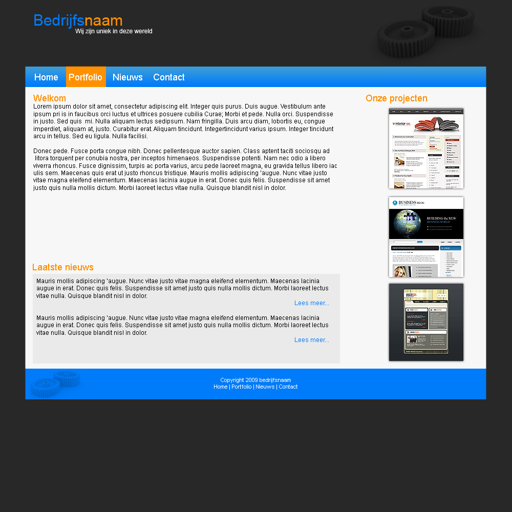 Mooie bedrijfs lay-out-demo-png