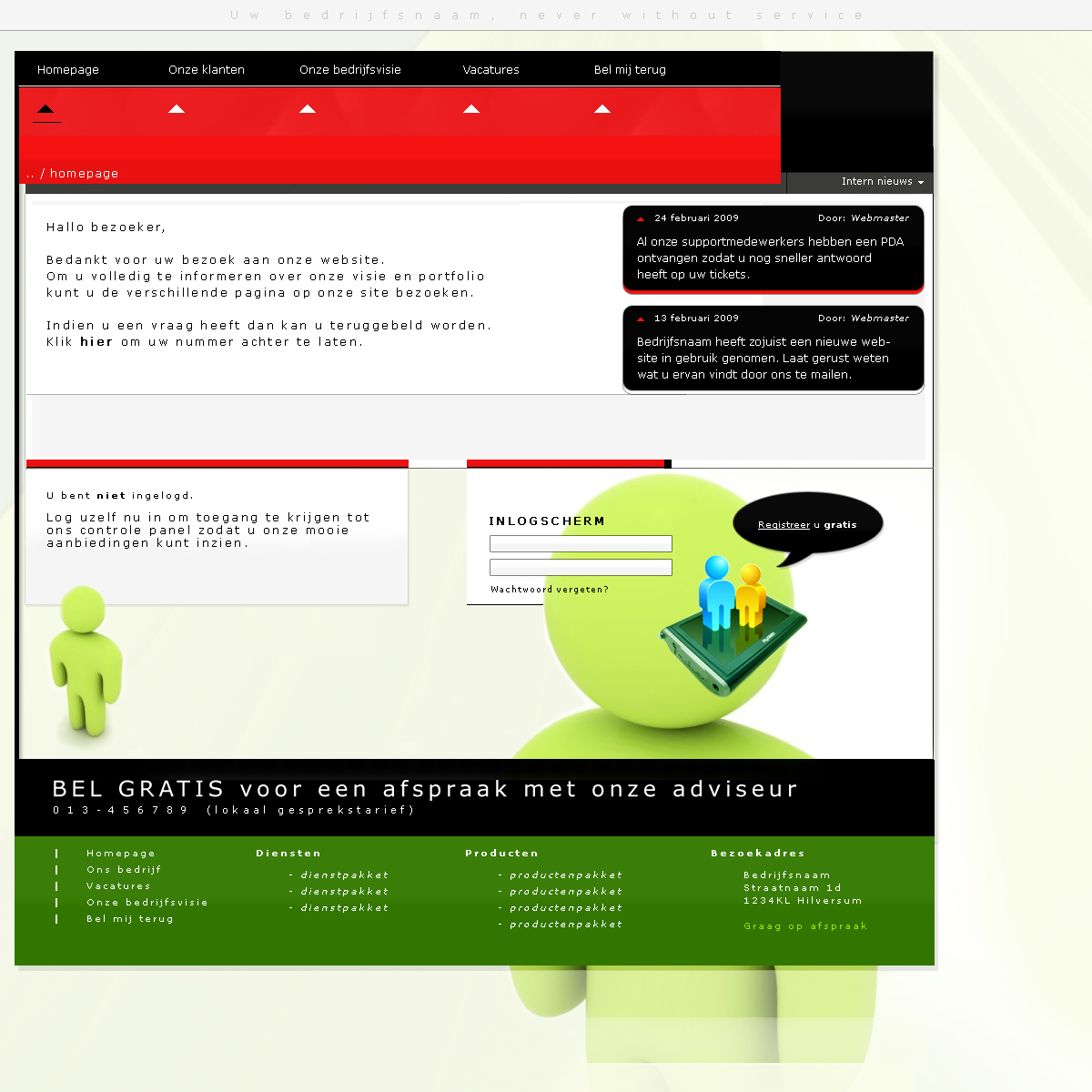 Uniek zakelijk layout-layout-jpg