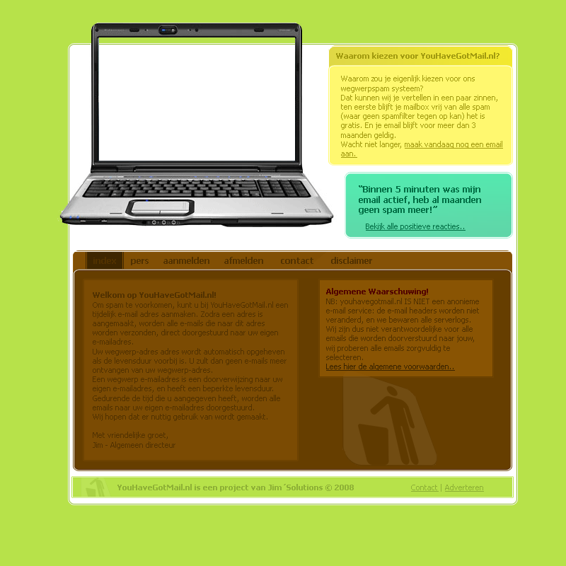 Wegwerp e-mail layout-youhavegotmail-png