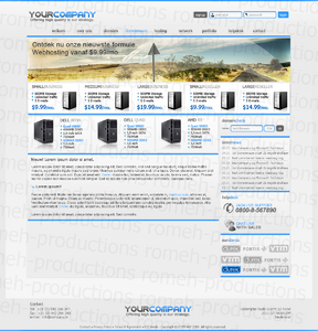 Zakelijke layout-website-png