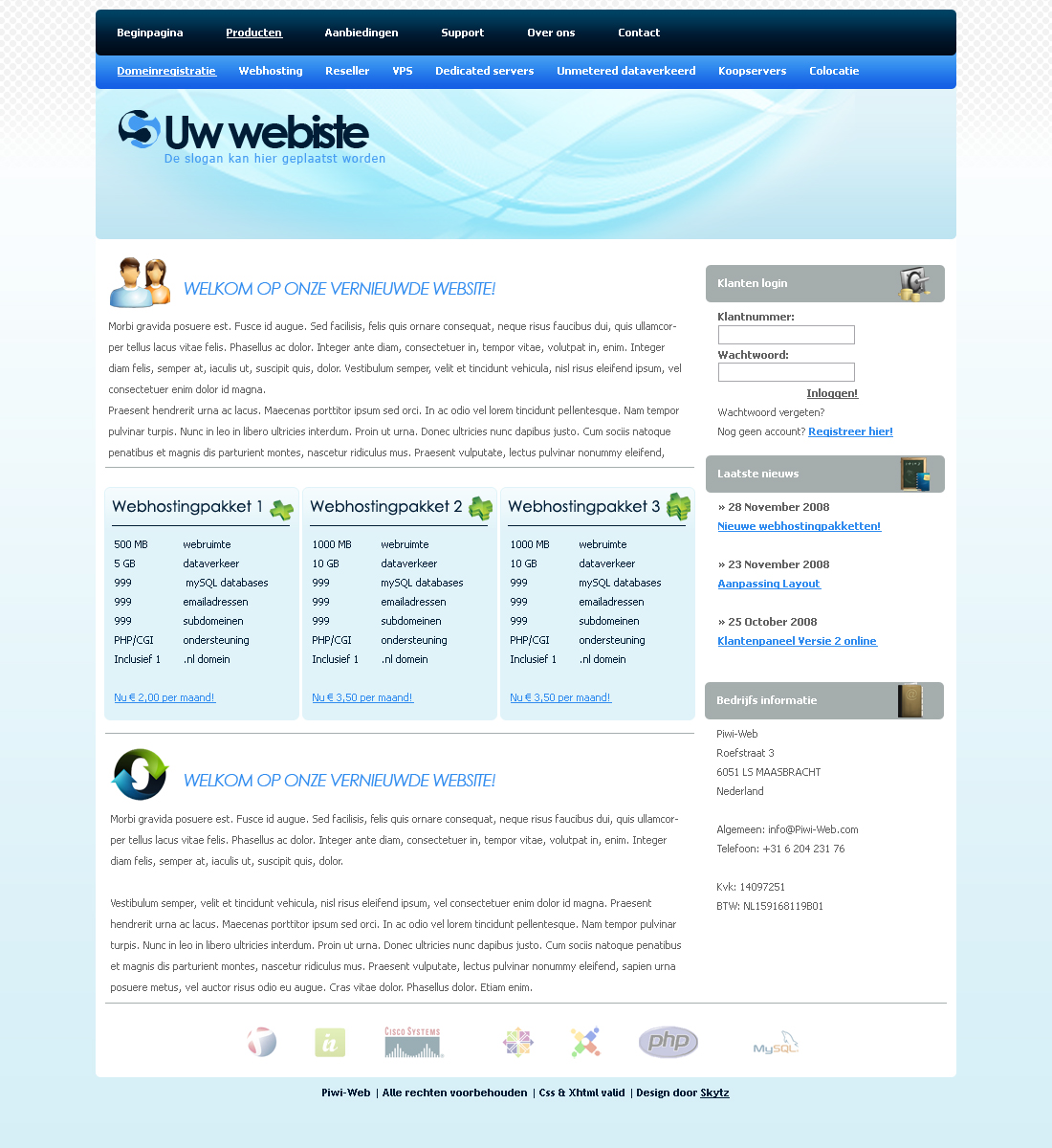 Zakelijke layout-layout-jpg