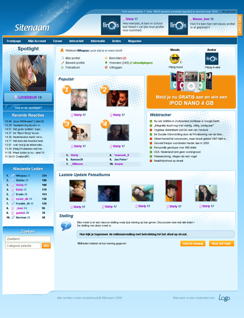 Complete Profielenlayout, beginpagina plus 6 subpagina's-thumb-jpg
