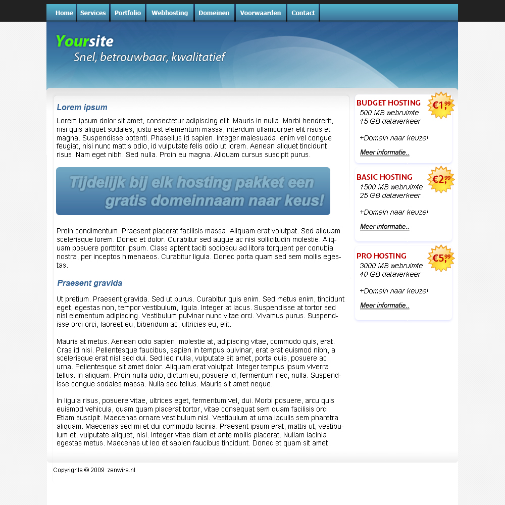 Zakelijke layout voor meerdere doeleinden.-webhostinglayout-jpg