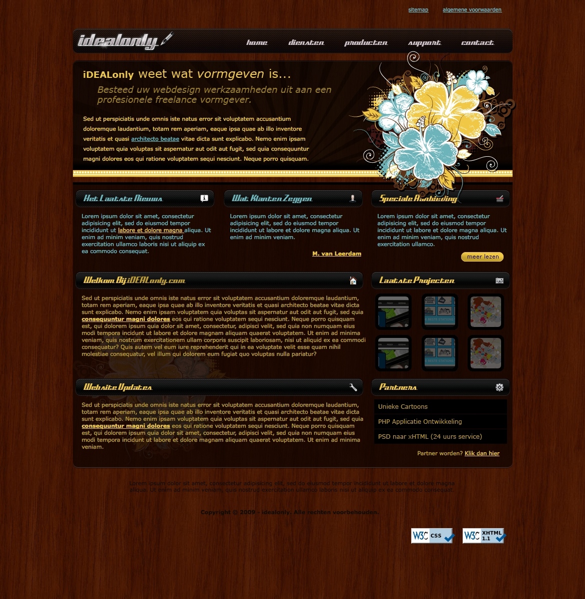 Zakelijk/portfolio design (xhtml/css/psd)-meerl-jpg