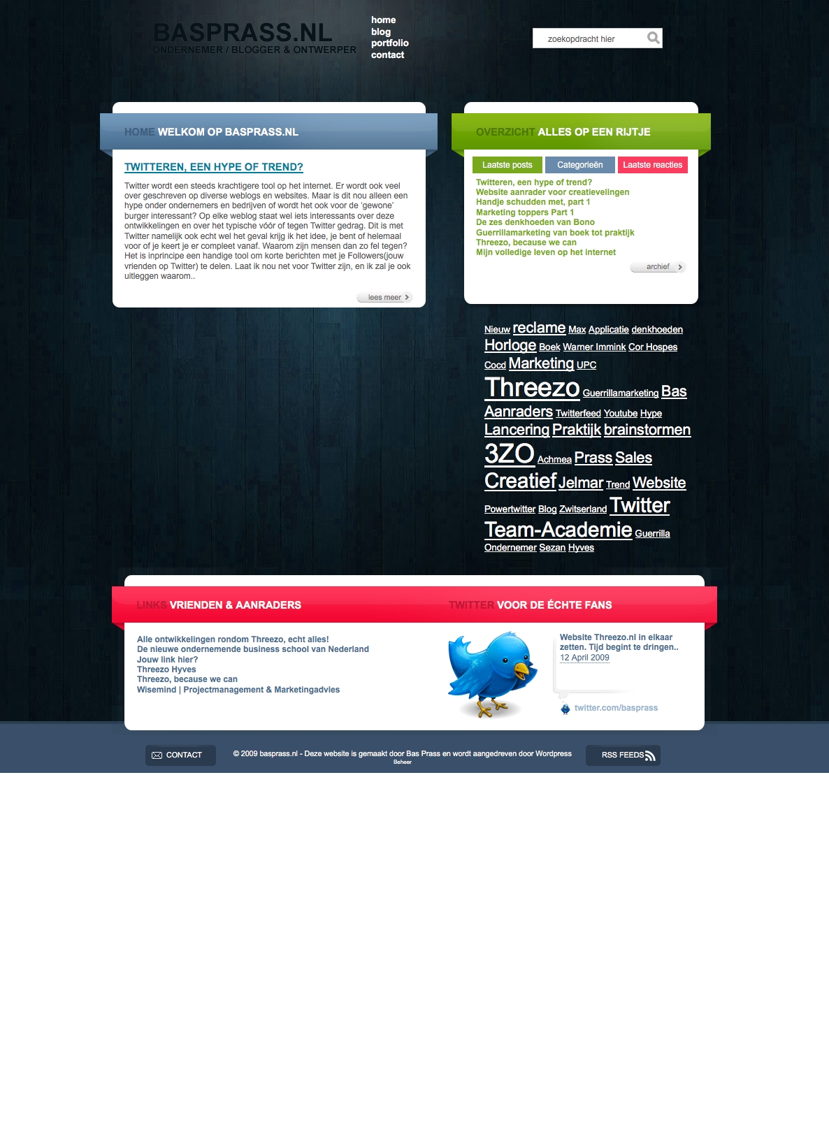 Unieke bloglayout (wordpress klaar)-portfolio-blog-bas-prass-jpg