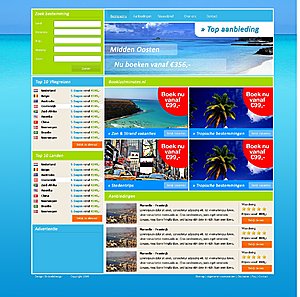 Vakantie/lastminute layout + gratis domeinnaam-booklastminutes-jpg