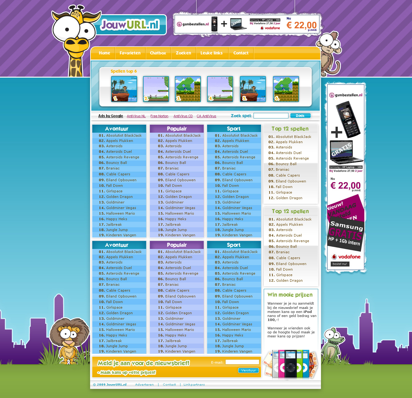 Spelletjes website! Frisse kleurrijke pagina-spelletjesidee-jpg
