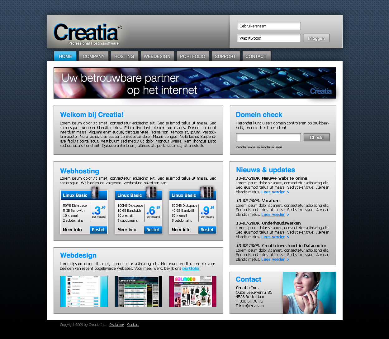 strakke layout voor hostingbedrijven!-creatia-clean-jpg