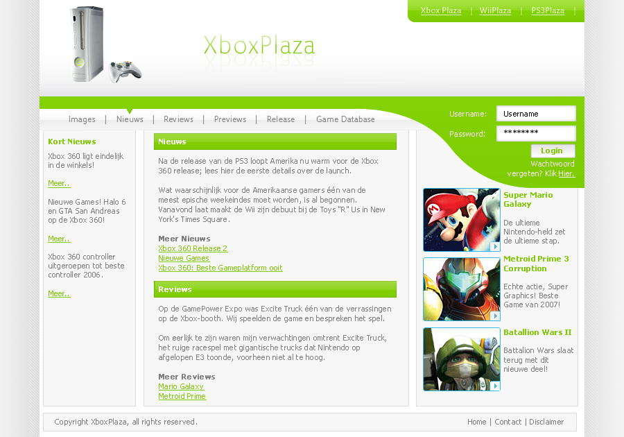 Gamenetwork Pakket, 3 layouts | Bieden-xbox-jpg
