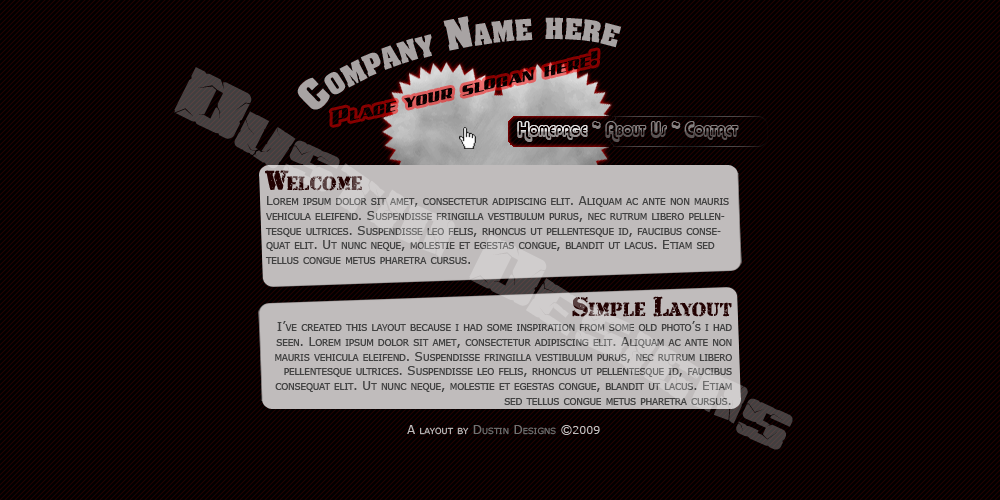 Speels maar toch zakelijke lay-out-design_one_screen2-png