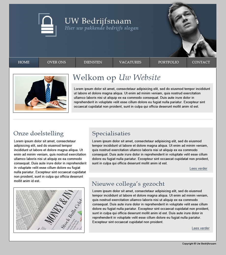 Elegante web layout-ontwerp-jpg