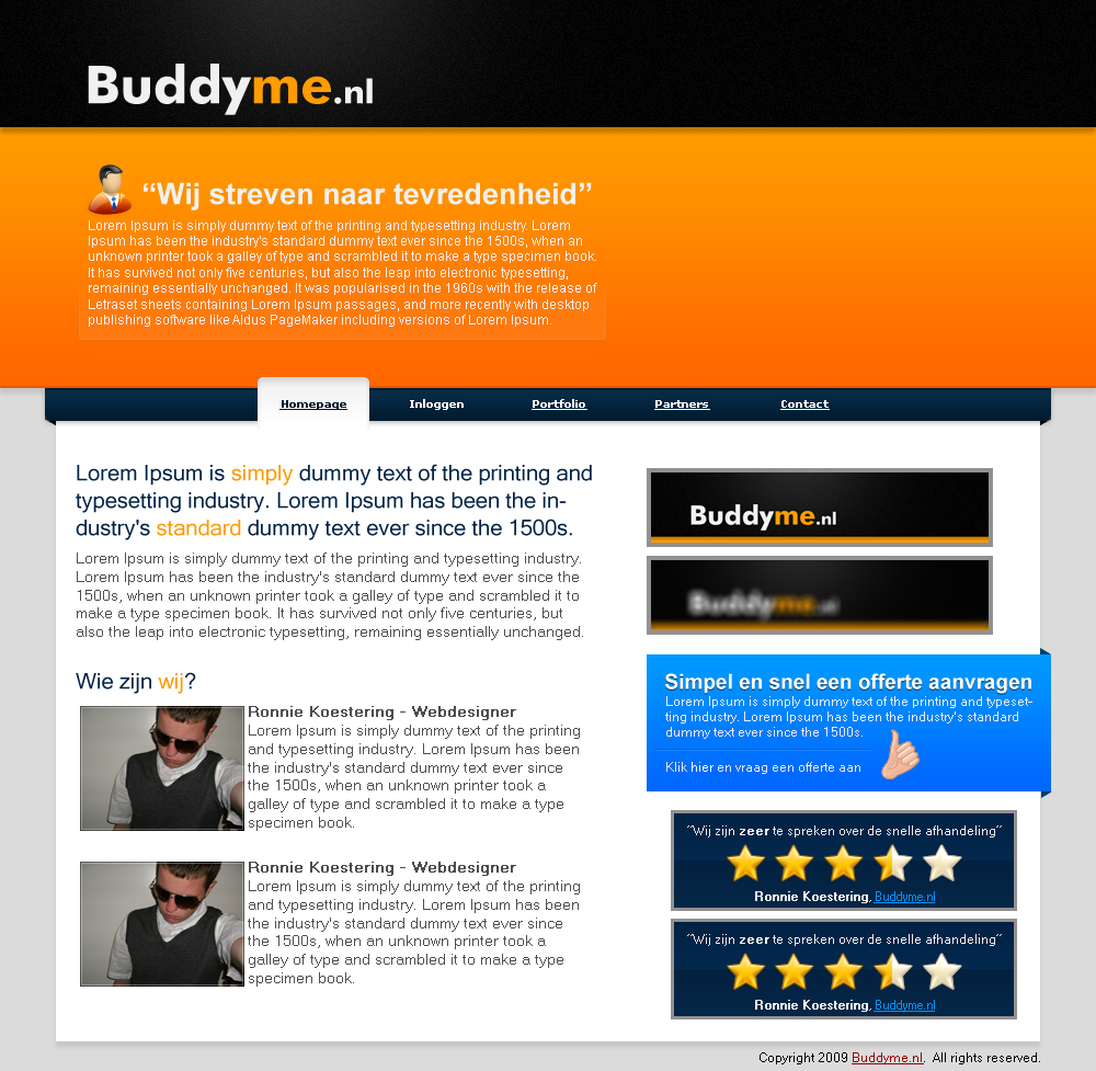 Buddyme layout + Domein-homepagina-jpg