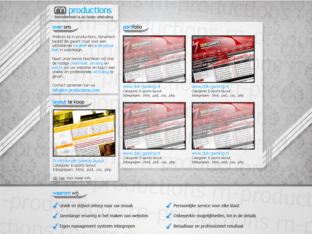 Simpele bedrijfslayout-rn-productions-website-png