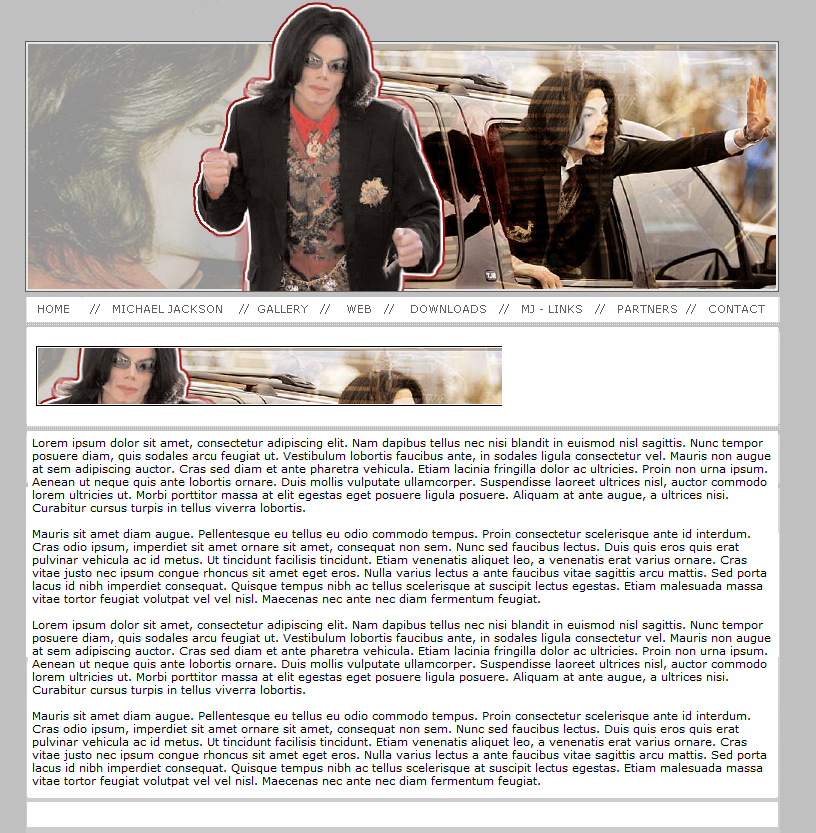 Micheal Jackson layout-png