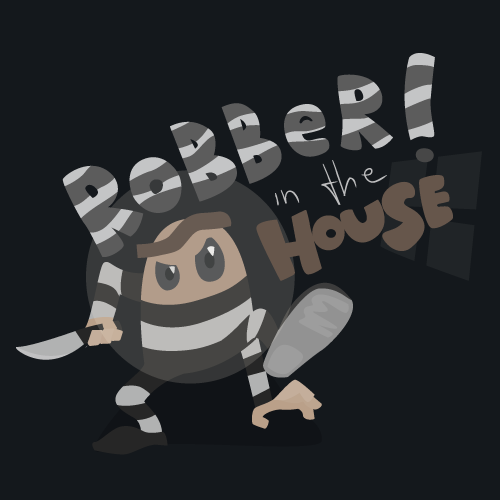 Robber in the house - cartoon-robber-the-house-png
