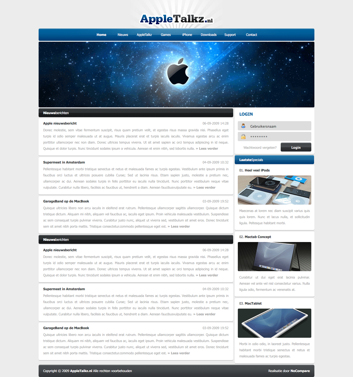 Strakke blog/nieuws layout incl basing!-appletalkz-png